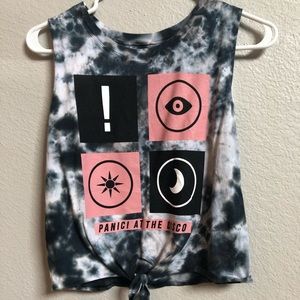 Panic at the disco Large crop tee